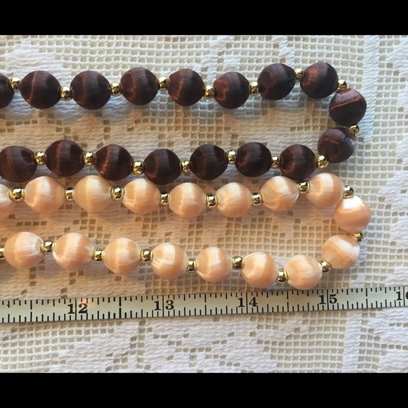 Vintage Silk Bead Necklaces - Picture 4 of 4